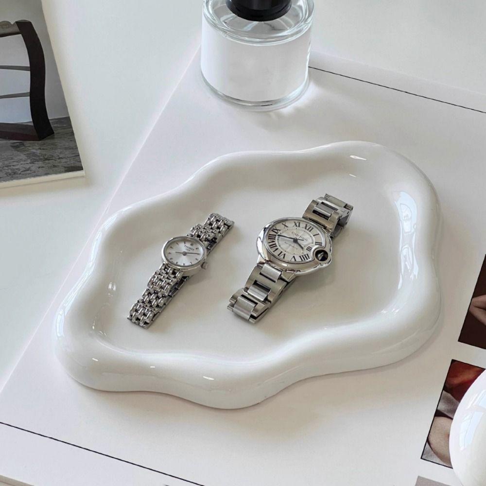 INS Jewelry Storage Tray Light Luxury Cloud Shape Tray Cake Snack Dessert Tray  Birthday Gift