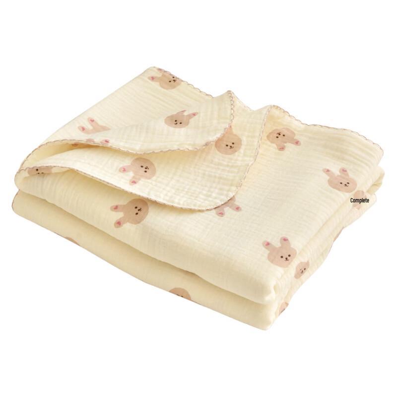 GPPNKC Four-Layer Polka Dot Baby Gauze Blanket