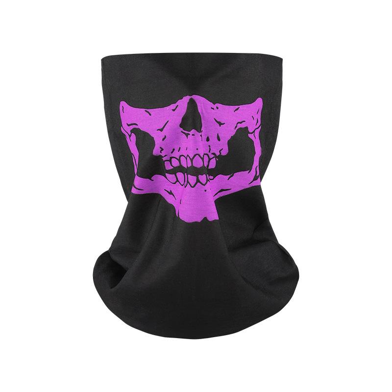 

Outdoor Cycling Face Mask Full Coverage Neck Warmer Windproof Breathable Fabric Dust Protection for Sports Activities One Size фіолетовий