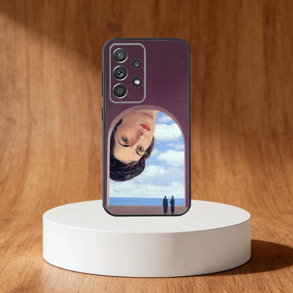 

R-Rene M-Magritte Art Phone Case For Samsung S25,S24,S21,S22,S23,S30,Ultra,S20,Plus,Fe,Note,10,9,5G Black Cover Samsung S30plus5G