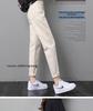 2025 Summer Beige High-Waist Slimming Loose Women's Jeans - Nine-Point Daddy Style