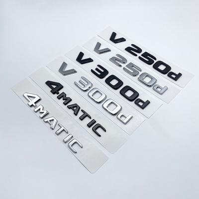 Emblema ABS con letras 3D V250d V300d NIGHT EDITION para Mercedes Benz Clase V W447, insignia para guardabarros de coche, placa de identificación del maletero, pegatina con logotipo