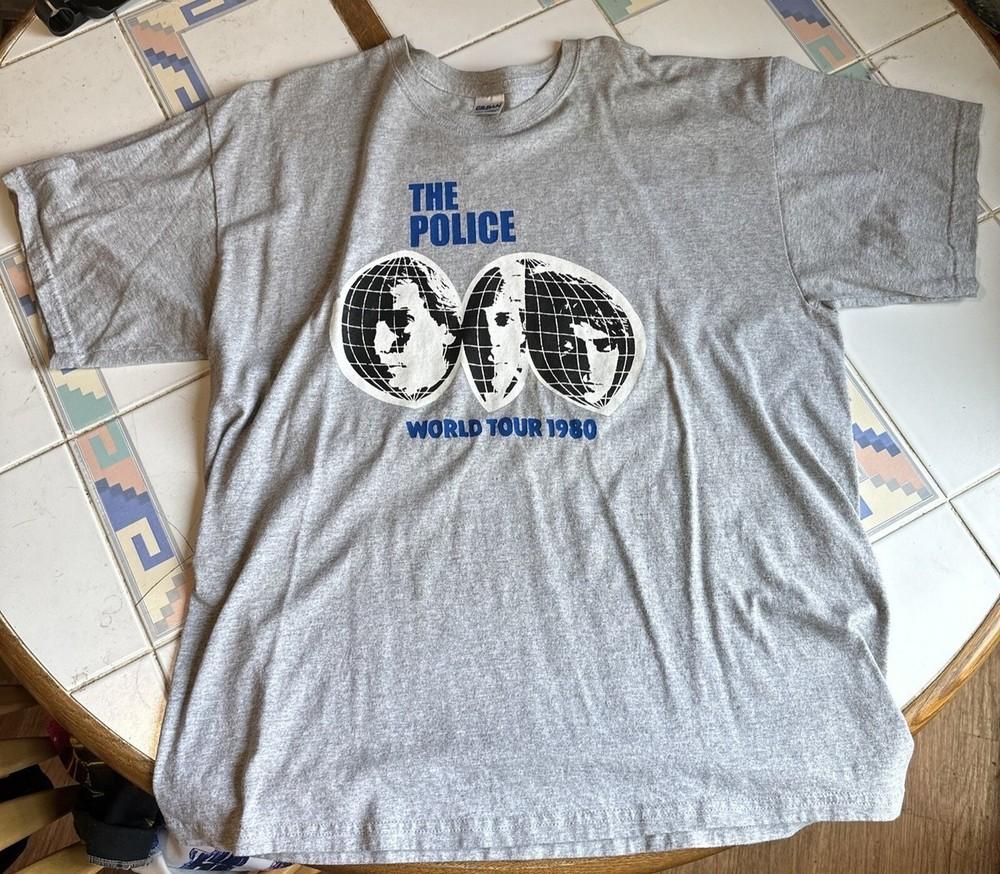 The Police Rock Band World Tour Shirt 1980  Unisex S-235XL 21D509 Unisex T-Shirt L