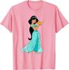 Moda Calda Disney Aladdin Principessa Jasmine e Lampada Magica T-shirt Anni '90 T-shirt S-4XL Regalo per Tutte le Stagioni