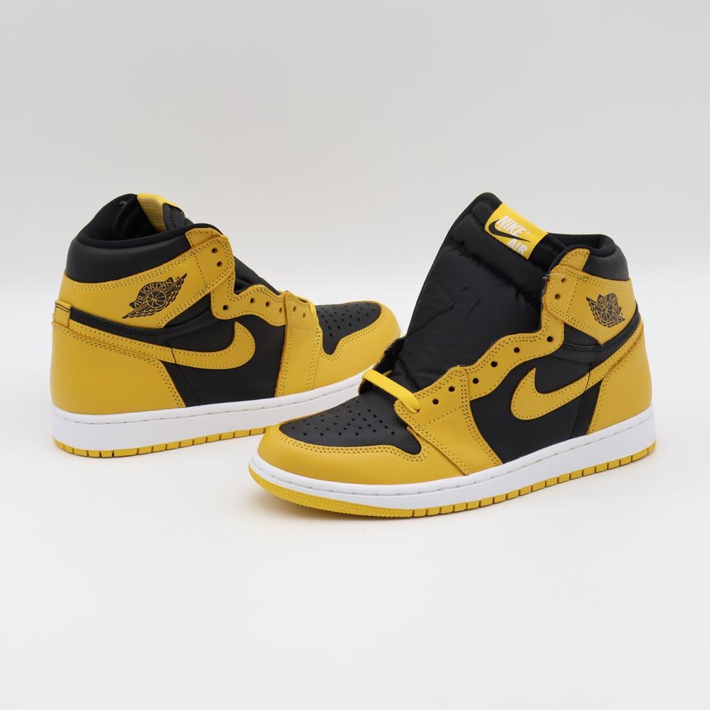 555088-701 Nike Air Jordan 1 High OG Pollen Black White Yellow Gold (Men's)