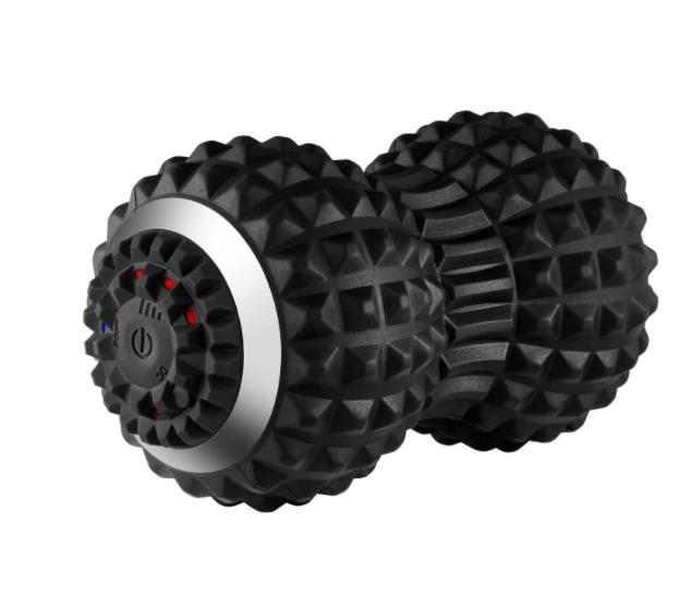 

Вибрирующий электрический мяч для йоги три блока регулируемая интенсивность массажное колесо массажер для тела мяч для глубокого массажа чёрный