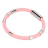 Anti Static Wrist Strap 8 Rings Pink Waterproof Washable Comfortable Wearing Silicone Bracelet for Jogging Winter