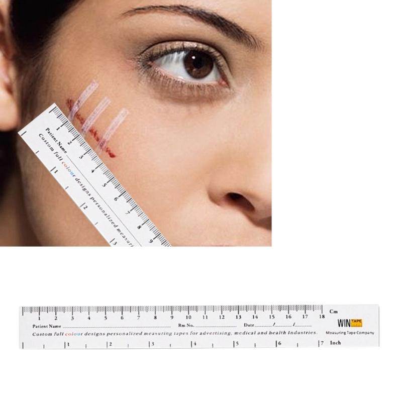 150 Stück Wundmessband Papier Wundlineale Präzises 18 cm Messwerkzeug für das Gesundheitswesen