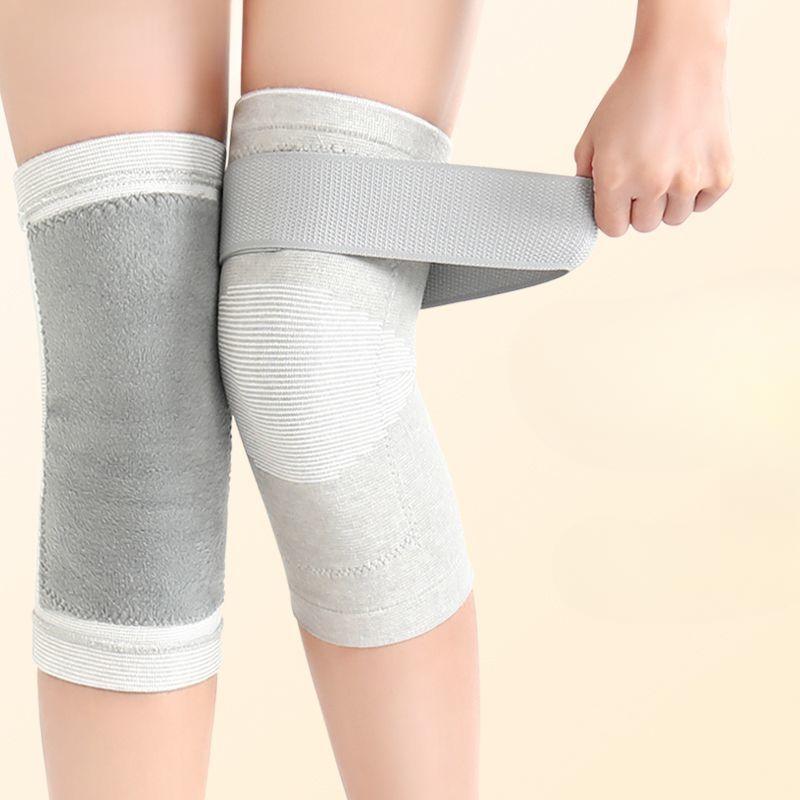 Unisex Fleecegefütterte Verdickte Verlängerte Knie- und Beinstulpen Winter Kälteschutz für ältere Menschen Kniegelenk