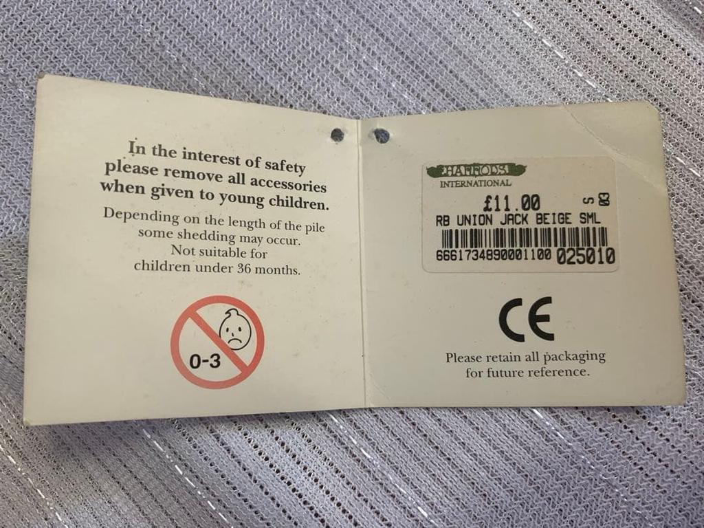 [USED] Harrods Teddy Bear, UK