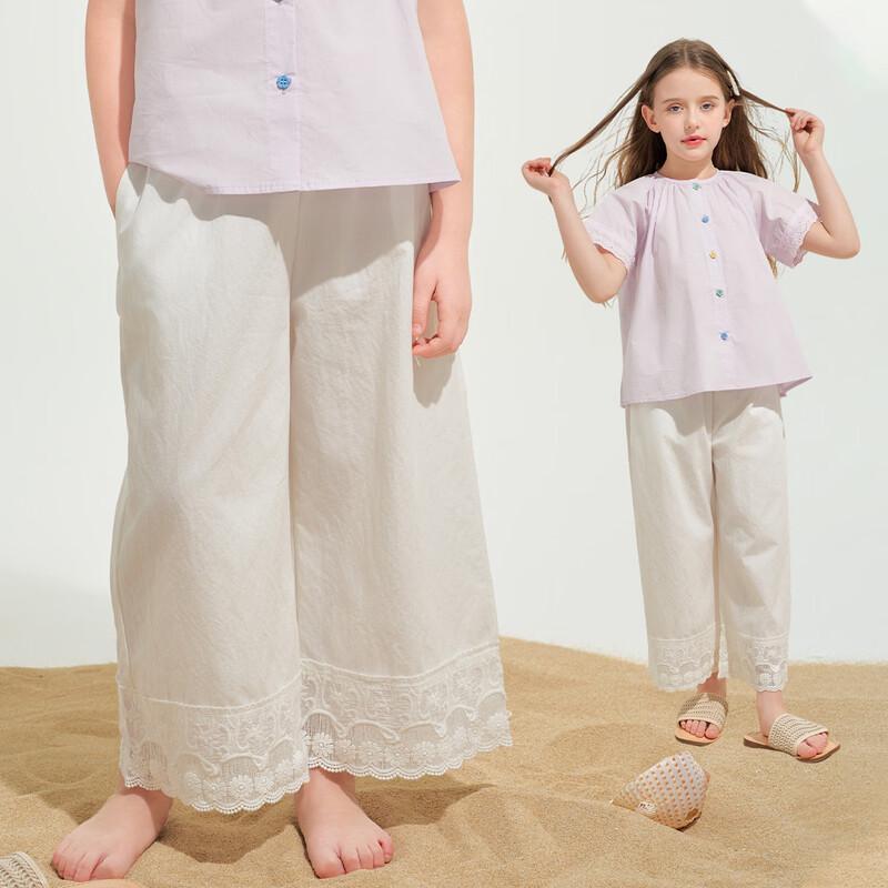 Montagut Girls Summer Lace Trim Casual Pants 160