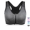 Classic Zip-Front Shockproof Sports Bra Plus Size Women's Yoga Vest
