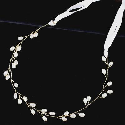 Tuan Ming Pearl Bridal Headband: Elegant European-American Wedding Accessory