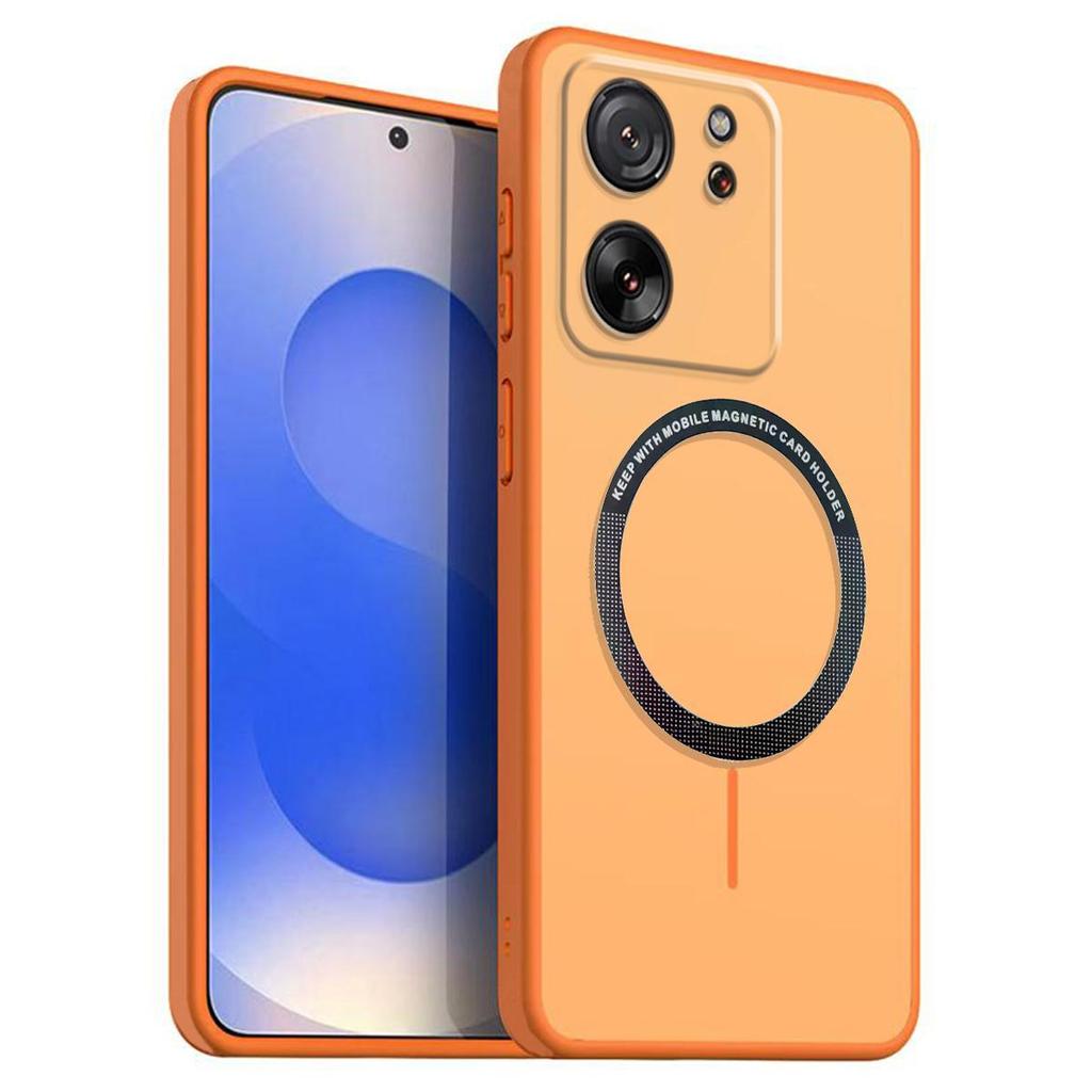 Frosted Semi Clear Magnetic Phone Case for Xiaomi 13T Pro,13T Soft TPU Cover