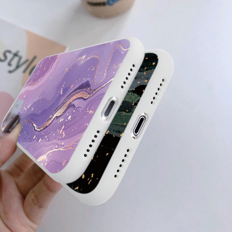Marble Soft Silicon Case For Xiaomi Redmi Note 13 Pro 13C 14T 15 Poco C65 Samsung A55 A35 M34 M35 S24 FE S25 Huawei Honor 200 iPhone Shockproof Cover