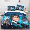 2/3 Piece Cute Magical Boy Cartoon Magic Academy Bedding Set 3D Printed 100% Polyester Children Bedroom Student Dorm Ideal Gift
