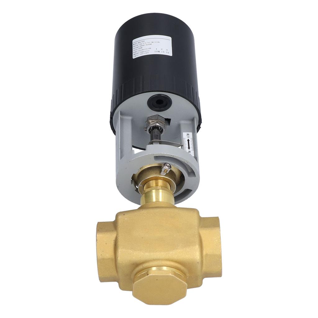 Electric Motorized Valve Regulating Control Brass BSP 2 Way AC 220V for Industry