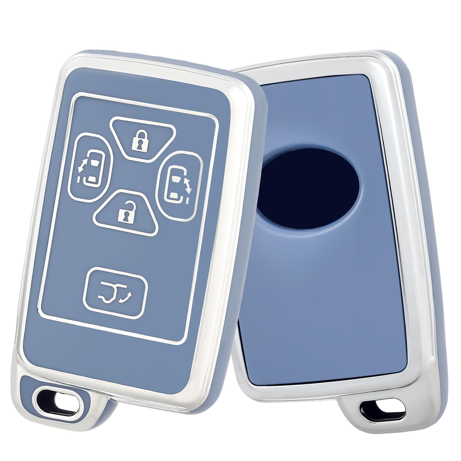 

В ПУТЬ Чехол для ключей, ТПУ Чехол для ключа автомобиля, Оболочка для ключа, Совместимый, Новая модель синий