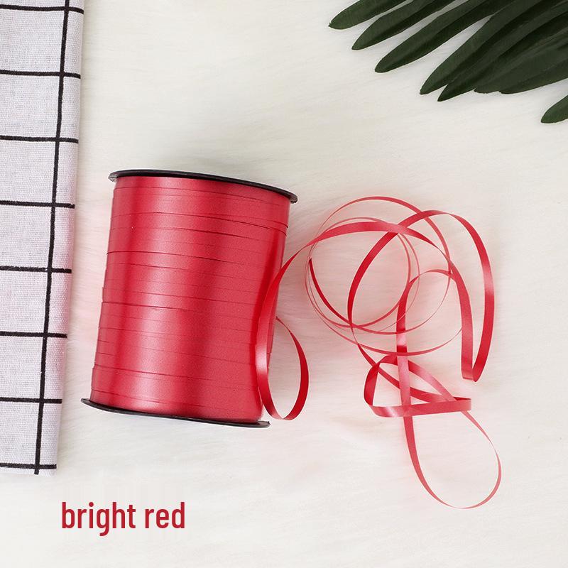 Solid Color Helium Balloon Ribbon - Red, Blue, Pink, Purple, Green, Yellow Multicolor Balloon String for Tying