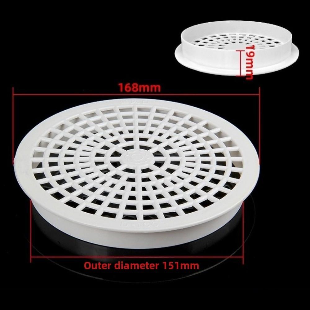 Outdoor Plastic Roof Floor Drain Round Anti-blocking Rain Pipe Cap Gutter Protection Filter Drainage Plumbing Fitting