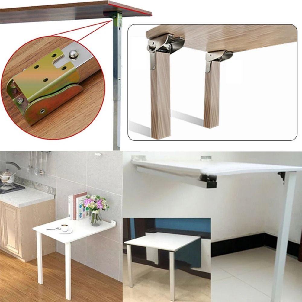 2Pcs 90 Degree Folding Gussets for Folding Legs Table Connector Folding Table Legs Hinges  Furniture