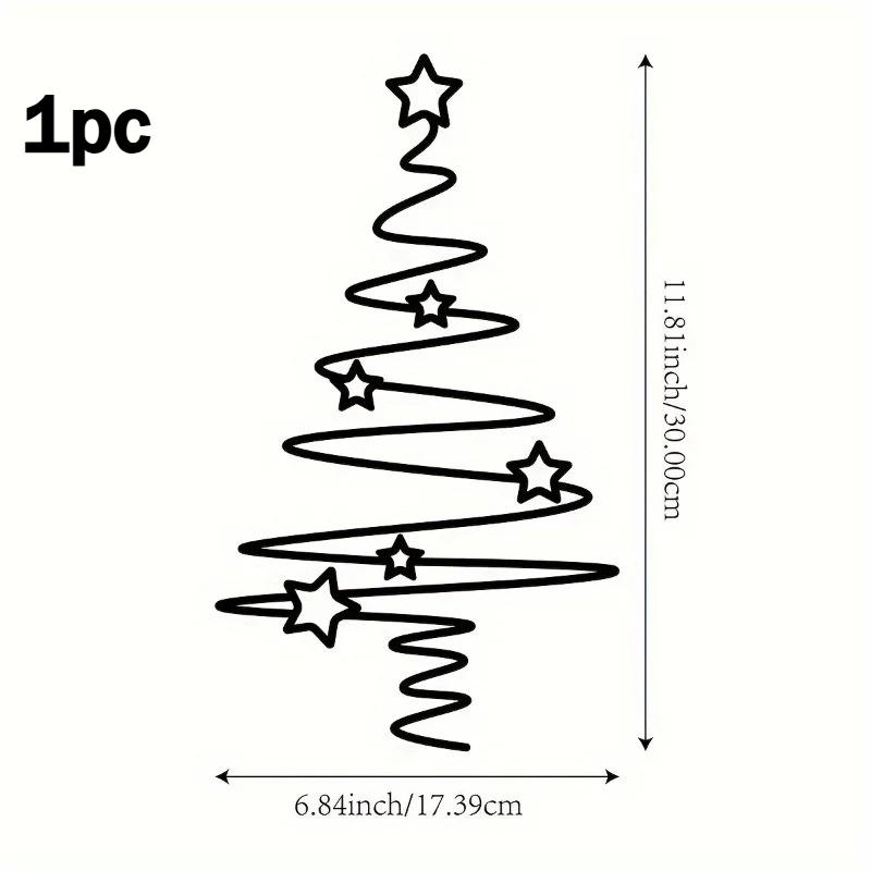 

2pcs/1pc Metal Tree Wall Art Holiday Decor Indoor Outdoor Star Ornaments Living Room Courtyard Garden Wall Decor