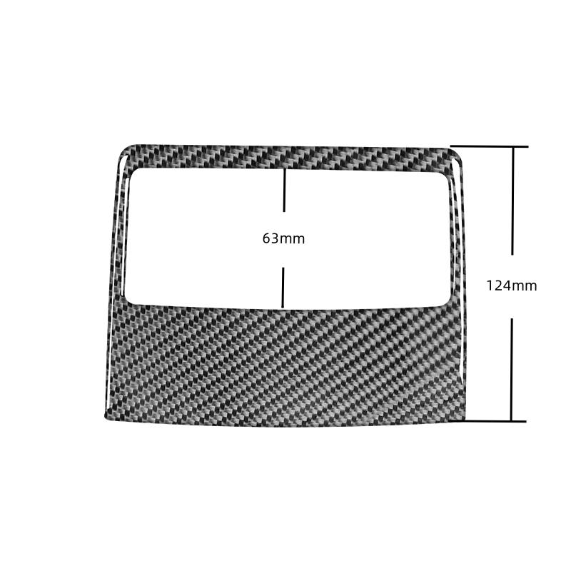 For BMW 3 Series E90 2005-2012 Accessories Carbon Fiber Interior Car Rear Air Conditioning Vents Decoration Stickers Trim Cover