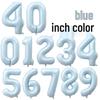 40-Inch Baby Pink & Blue Number Balloons for 100-Day or First Birthday Party Decorations