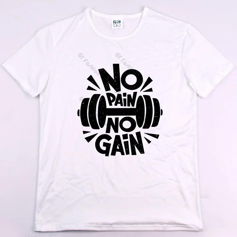 Letní móda Retro pánská anglická písmena těžké váhy 100% bavlna s kulatým výstřihem s potiskem Vysoce kvalitní neformální tričko Fitness Street