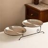 Practical Detachable Dessert Stand for Parties Detachable Fruit Serving Holder Metal Wedding Cake Display Plate