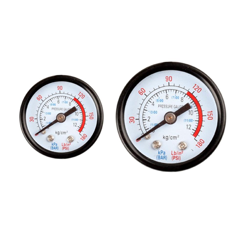 Pressure Gauge Air Compressor Pressure Gauge with Iron Housing Instrument Pressure Measuring Meter for Screw Compressors