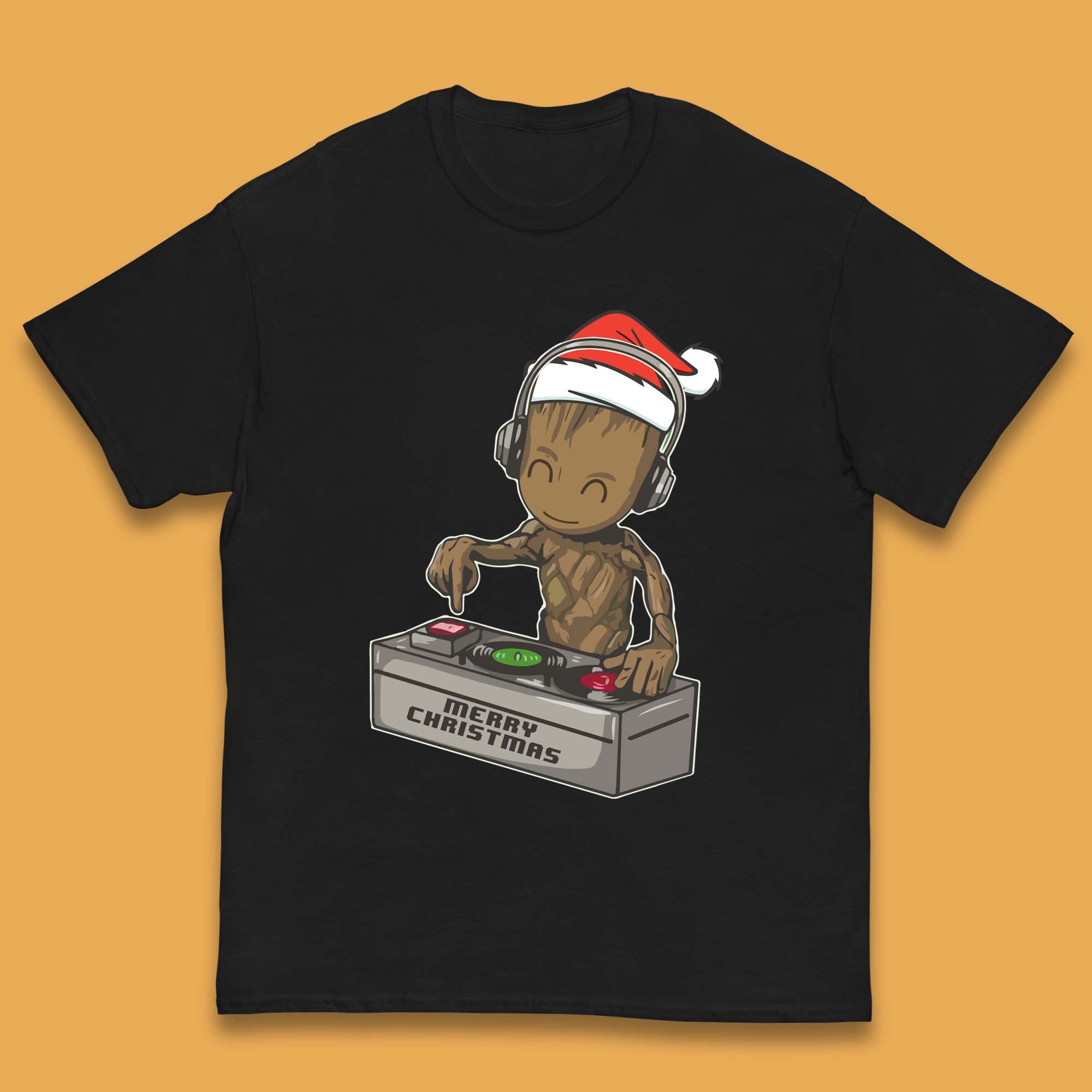 

Baby Groot DJ Christmas Kids T-Shirt 120