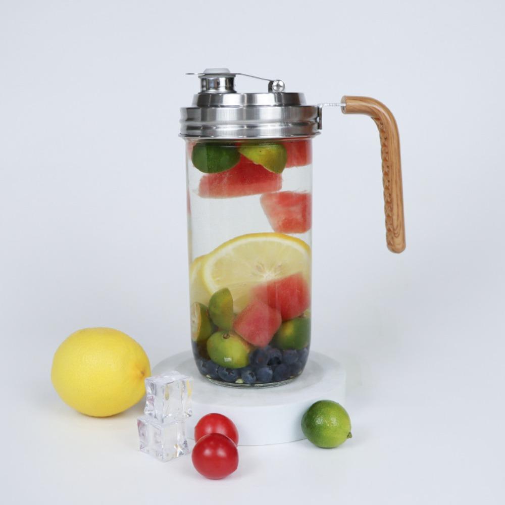 Ergonomic Handle Mason Jar Lids Leakproof Pour Spout Lid Wide Mouth Jar Cover  Brewing Fermenting