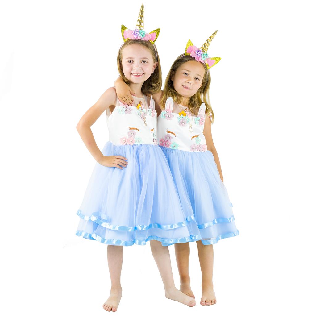 Unicorn costume for a carnival ball, Pegasus girl's carnival costume. Unicorn costume for a girl, size 120.