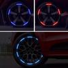 20Pcs Rainbow Car Wheel Reflective Sticker Personalized Motorcycle Electric Bicycle Colorful Anti Night Light Decorative Sticker