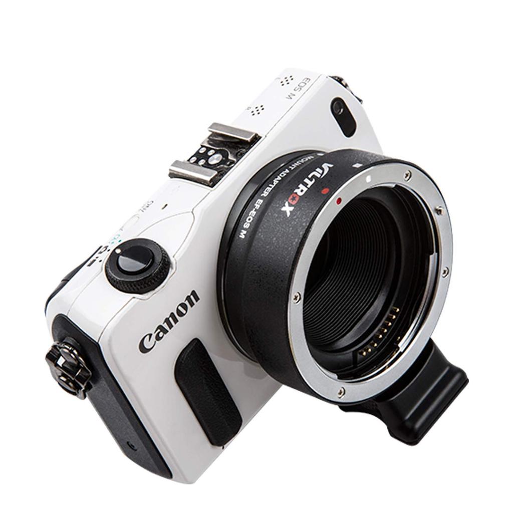 Viltrox EF-EOS M Lens Mount Adapter Autofocus Ring for Canon EF/EF-S To EOS M Cameras Adjustable Aperture Compatible with Canon EF/EF-S Lenses and EOS