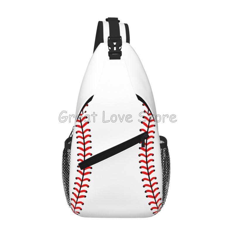 

Baseball Sling Chest Bag for Women Men Sport Baseball Crossbody Backpack Unisex Travel Shoulder Bags Portable Waterproof Daypack