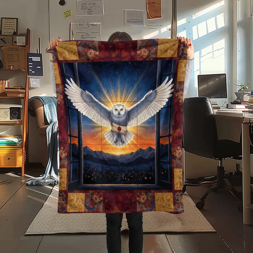 1Pc Cartoon Print Flannel Blanket, High Quality Comfortable for All Seasons, Home Decor, Warmth and Comfort, Perfect for Christmas Birthday Gift