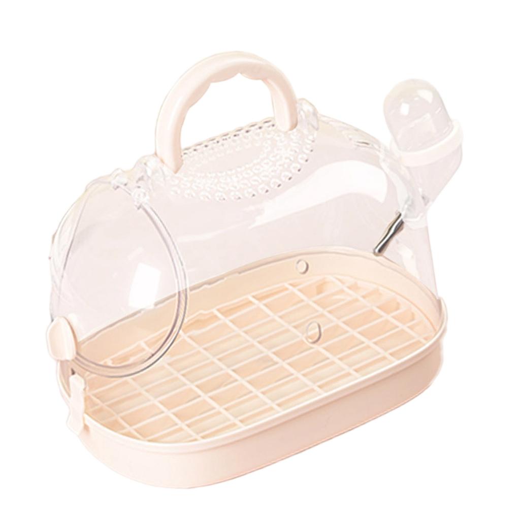 Ventilated Small Animal Carriers Cage with Top Airflows Clear View Design Water Bottle For Pet Monitoring Outdoor Trip