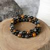 Bracciale Detox Linfatico da Donna Occhio di Tigre Ematite Bracciale in Pietra Naturale Bracciale Dimagrante da Uomo Gioielli per la Salute