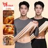 Miiow Men's Fleece-Lined Thermal Underwear Set