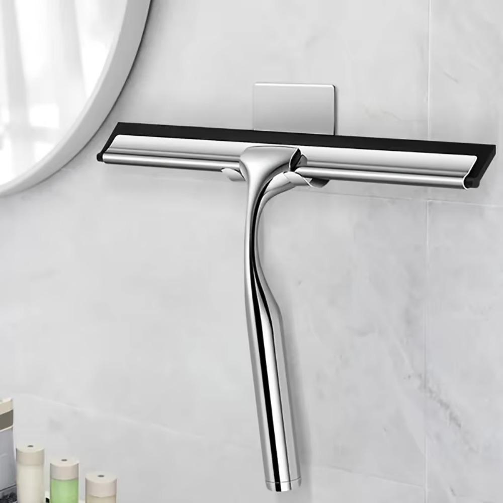 Hanging Window Glass Cleaner Non-slip Handle Shower Squeegee T Shape Glass Wiper  Bathroom