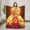 Lady Gaga Stupid Love Album Inspired Soft Plush Throw Blanket Warm Flannel Bedspread Sofa Cover Home Decor