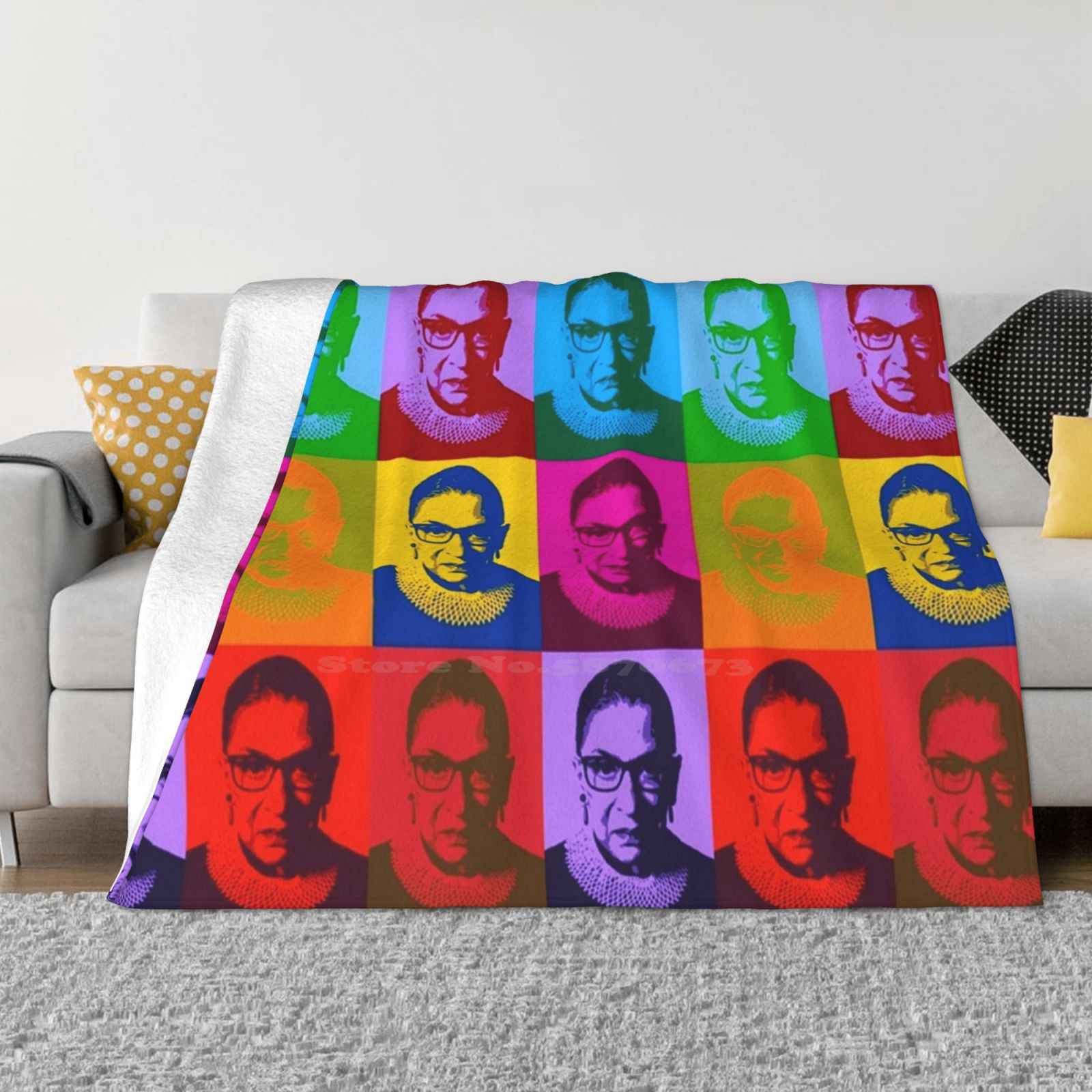 Notorious Rbg-May Colors Soft Warm Light Thin Blanket Notorious Rbg Ruth Bader Ginsburg I Dissent Feminist Feminism Womens 30x40in