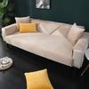 Plush Sofa Cover Non-slip Covers For Sofas 1/2/3 Seater Chaise L Shape Couch Slipcovers Solid Color Sofa Covers For Living Room