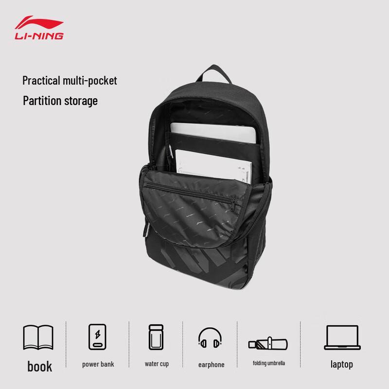 Li-Ning Unisex Large Capacity Student Backpack F