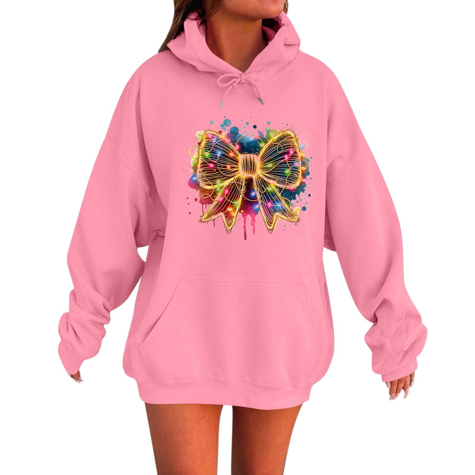 

Женская толстовка с длинными рукавами, свободными рукавами и заниженной линией плеч, с капюшоном, из плюша XXL розовый