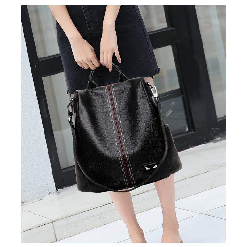 Women's New Korean Anti-theft Cowhide Monster Bag for Women's Large Capacity Travel