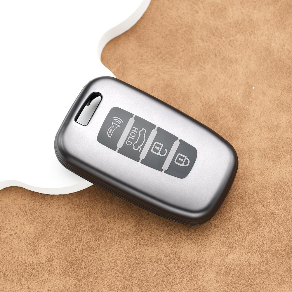 

For Kia Hyundai Mohave Borrego Equus Ix35 Soul Sorento Optima K5 Forte Opirus Rohens 3/4 Buttons Car Key Case Cover Keychain