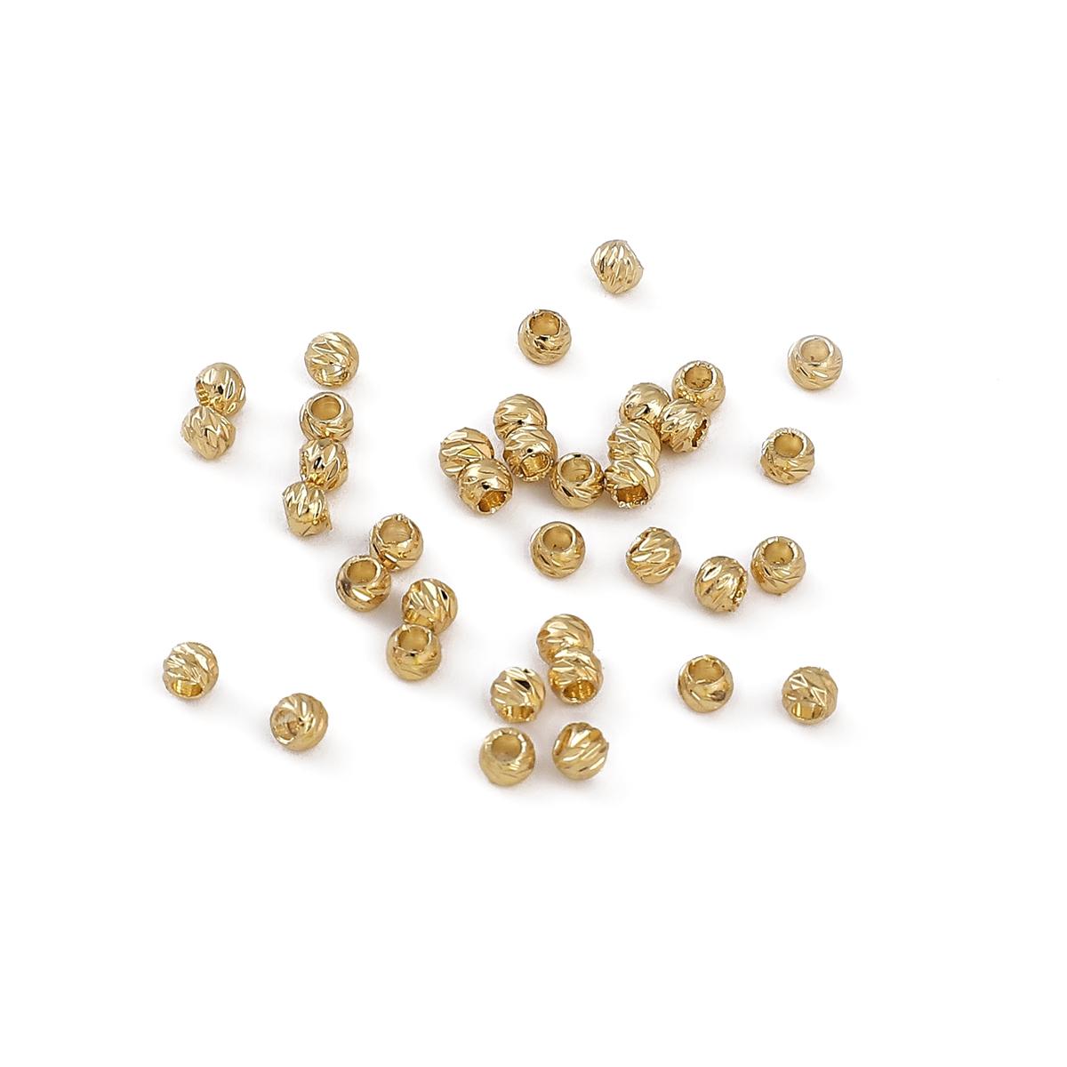 

10 шт. медные круглые бусины с цветком для изготовления ювелирных изделий своими руками, аксессуары для рукоделия 3x1.8mm золотой